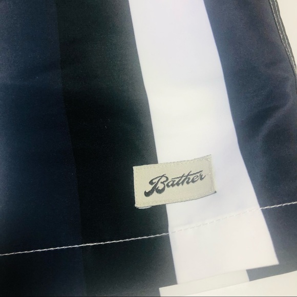 Bather Blue Black Striped swim Trunks XXl 38” - Picture 8 of 8